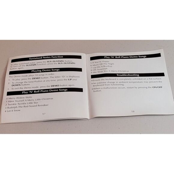 The Sharper Image Play 'N' Roll Digital Piano With Storage Case 49 Keys 99 tones - Picture 11 of 11